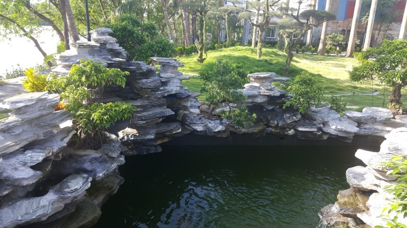 mẫu hòn non bộ ngoài trời